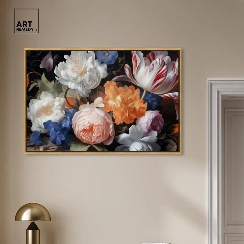 Art Remedy Floral Of Gentle Elegance Elegant Floral Wall Art by Art Remedy