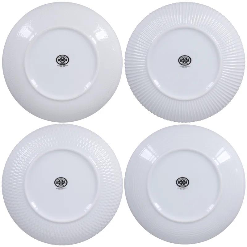 BIA Cordon Bleu BIA Cordon Bleu Assorted Textured Porcelain 48 oz Dinner Bowls (Set of 4)