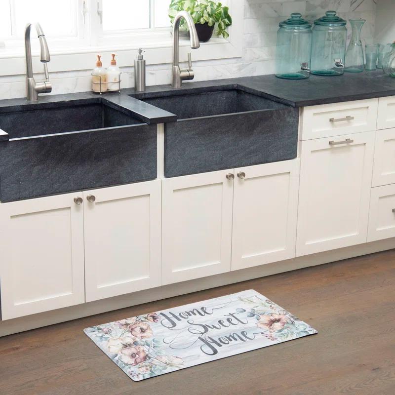SoHome Cozy Living Home Sweet Home Floral Anti-Fatigue Mat