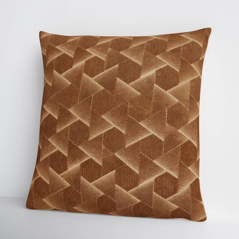 Gretchen Geometric Cotton Throw Pillow