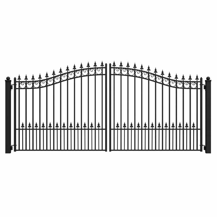 ALEKO Steel Dual Swing Driveway Gate - PRAGUE Style