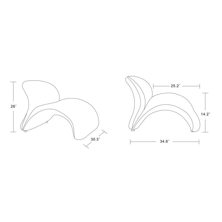 Orren Ellis Hillert Upholstered Accent Chair (Set of 2)