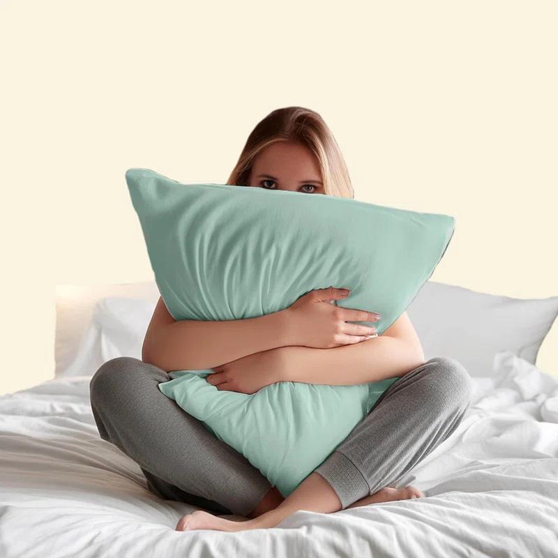 Vellux Vellux Solid Jersey Knit Sheets - Cotton Blend, Deep Pocket, Ultra Soft