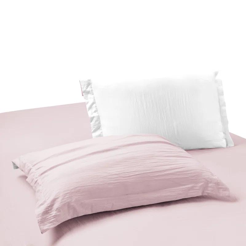 Swift Home Ultra Soft Reversible Crinkle Washed Microfiber Duvet Cover Set