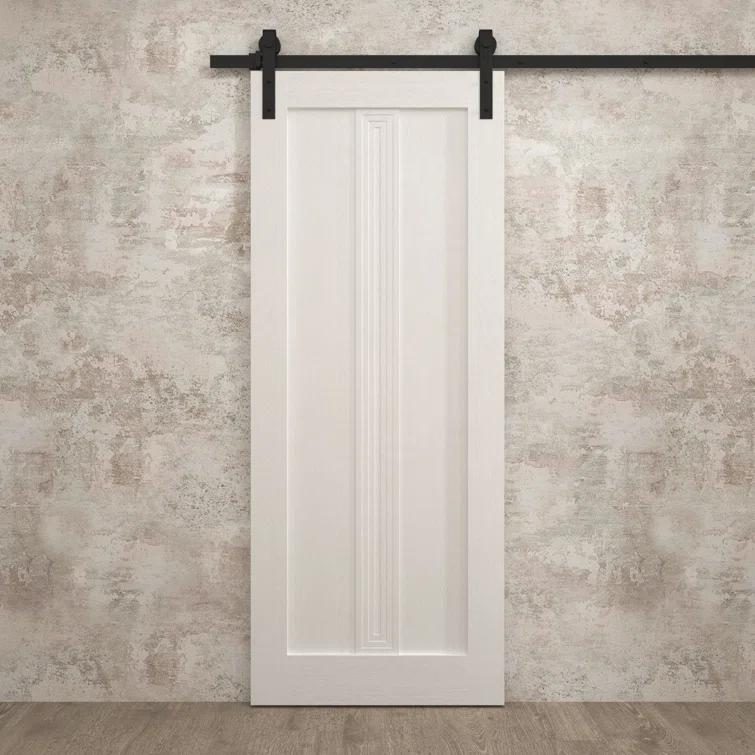 SARTODOORS Modern Barn Door | Ego 5006 | Rail Track Heavy Hardware Set | Solid Panel Interior Doors (Set of 2)
