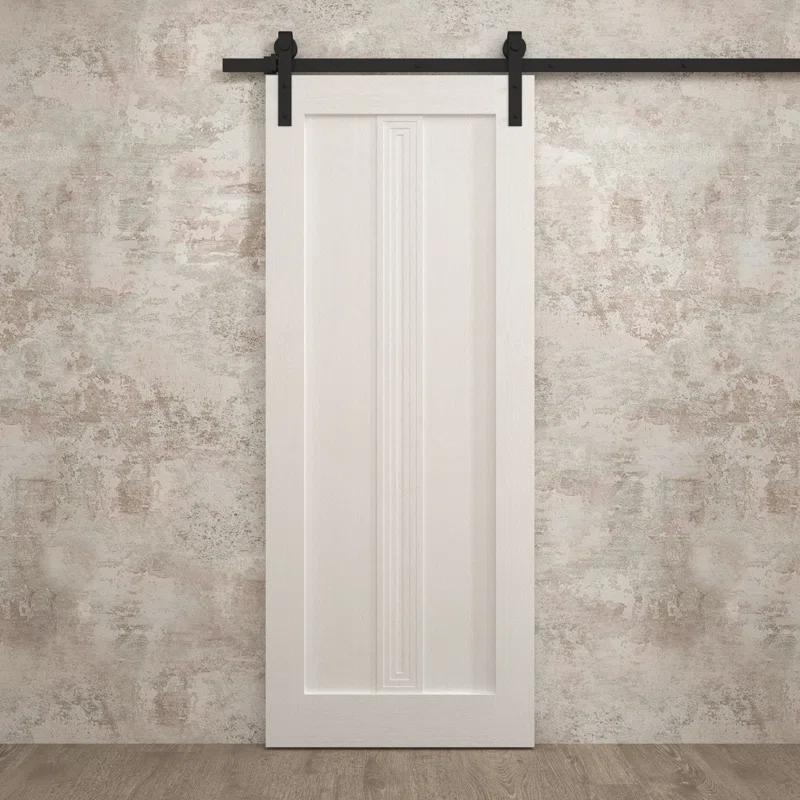 SARTODOORS Modern Barn Door | Ego 5006 | Rail Track Heavy Hardware Set | Solid Panel Interior Doors (Set of 2)