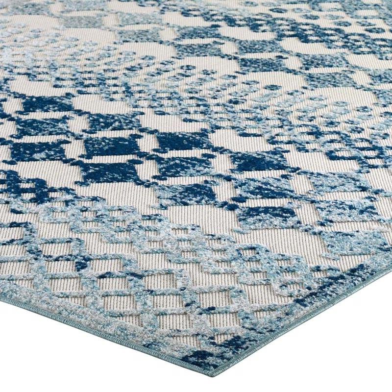 Modway Modway Coronado Distressed Diamond Outdoor Area Rug by Havenside Home