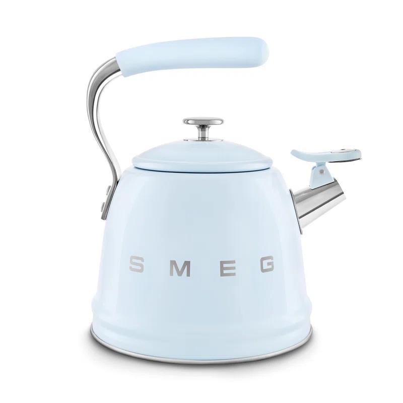SMEG Pastel Blue Whistling Stovetop Kettle