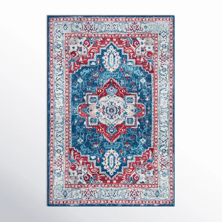 Kelly Clarkson Home Camila 851 Area Rug In Navy / Red