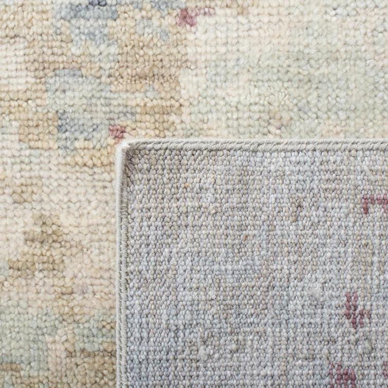 Samarkand SRK183 Hand Knotted Area Rug - Grey/Ivory - 8'9"x11'9" - Safavieh.