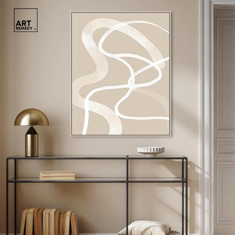 Art Remedy Minimal Lines Poster Canvas Boho Minimalist Abstract Art by Art Remedy
