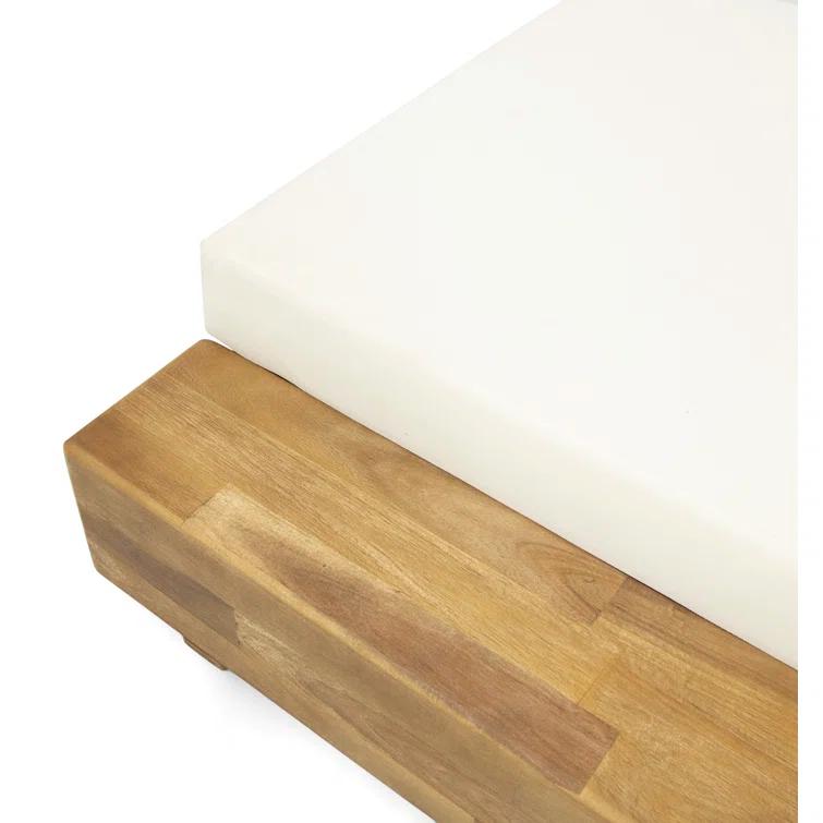 Donnie 39'' Outdoor Acacia Chaise Lounge (Set of 2)