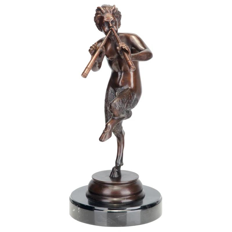 Design Toscano Pan, Greek God of the Forest Bronze Statue