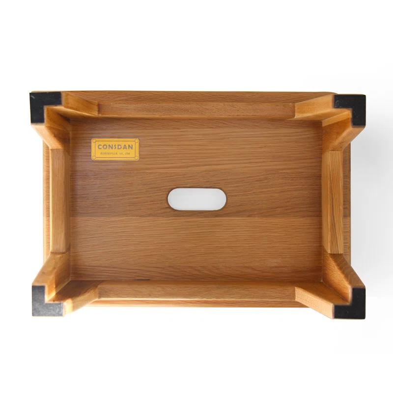 CONSDAN Oak Wood Step Stool