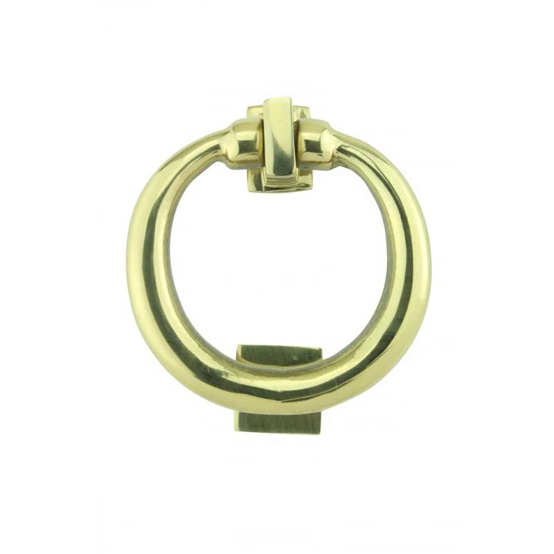 Ring Entry Solid Brass Door Knocker Antique Circular Brass Renovators Supply