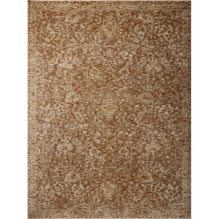 Junie I Rug Magnolia Home by Joanna Gaines x Loloi - Clay and Natural / 2'7" x 10' Runner