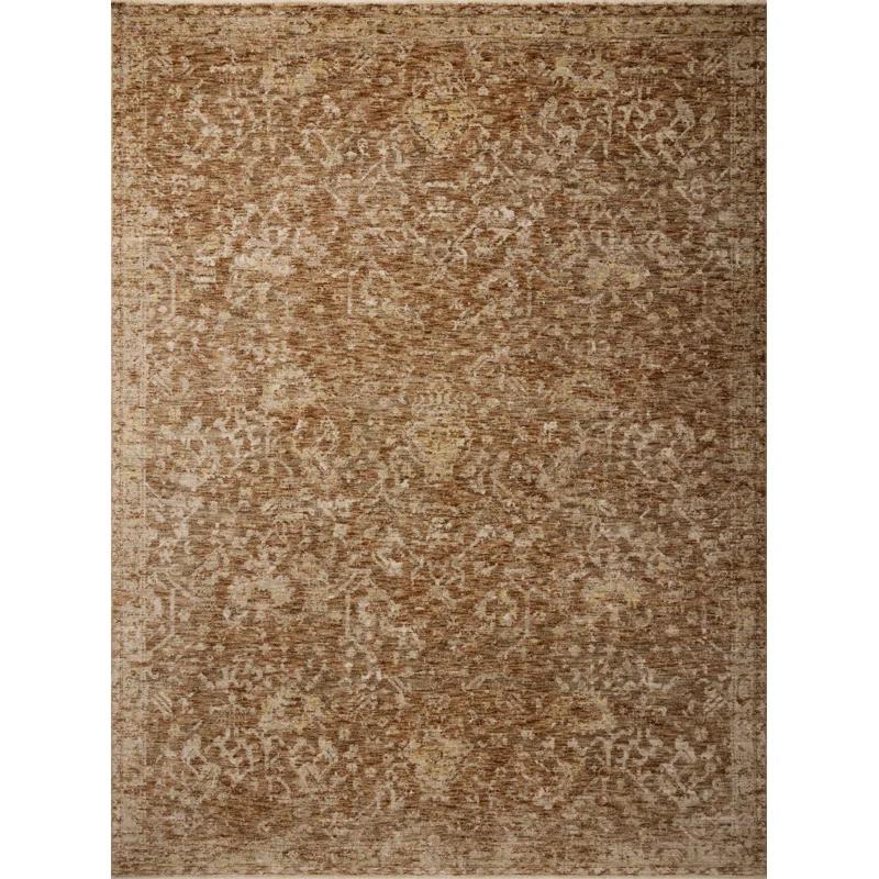 Junie I Rug Magnolia Home by Joanna Gaines x Loloi - Clay and Natural / 2'7" x 10' Runner
