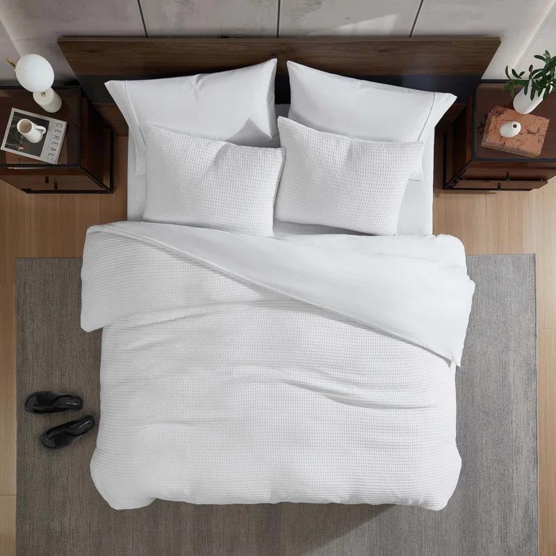 Kenneth Cole Kenneth Cole Solid Waffle Reversible Comforter Set