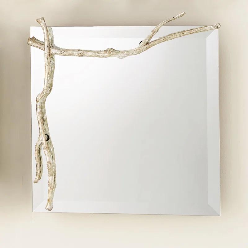 Studio A Home Twig Mirror-Silver Leaf-Sm