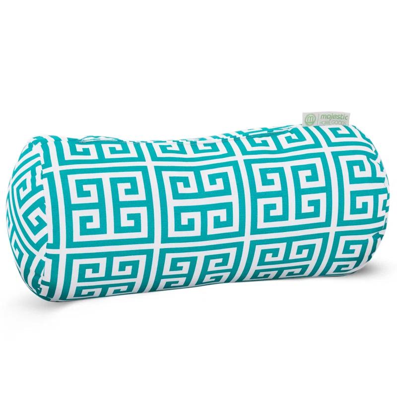 Majestic Home Goods Towers Geometric Indoor/Outdoor Reversible Throw Pillow