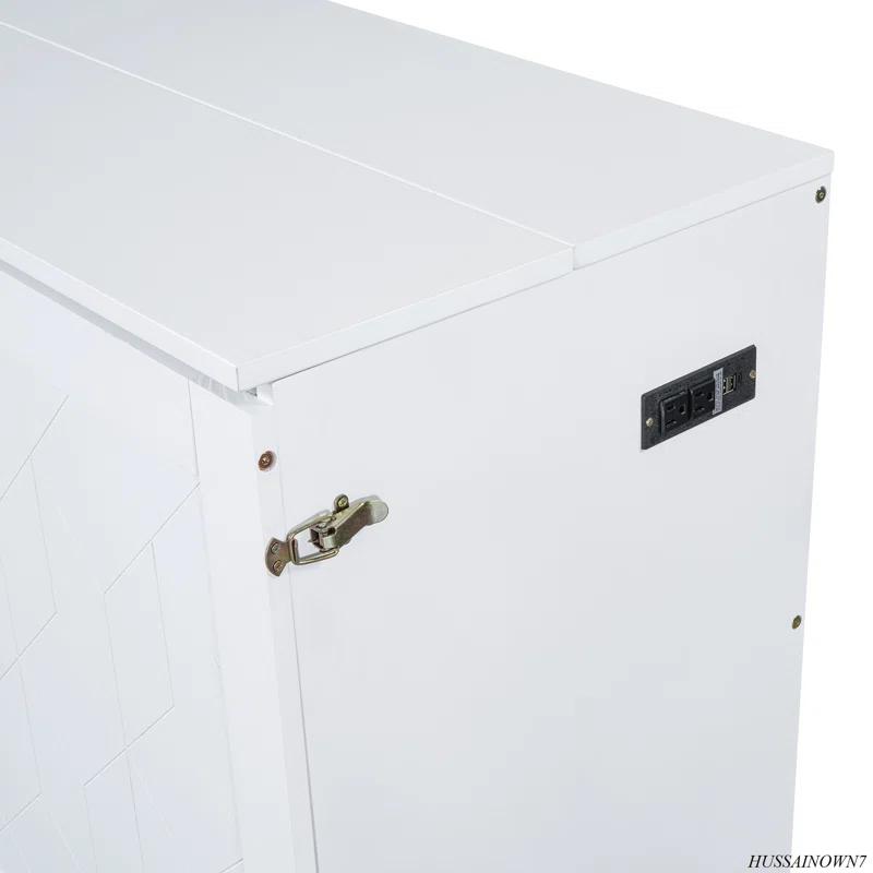 GROUPES Murphy Bed Wall Bed With Drawer And A Set Of Sockets & USB Ports, Pulley Structure Design
