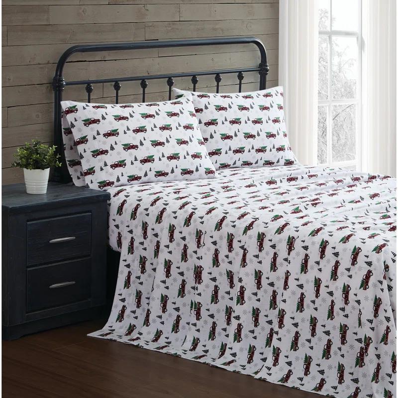 Truly Soft Holiday Novelty 100% Cotton Standard Sheet Set