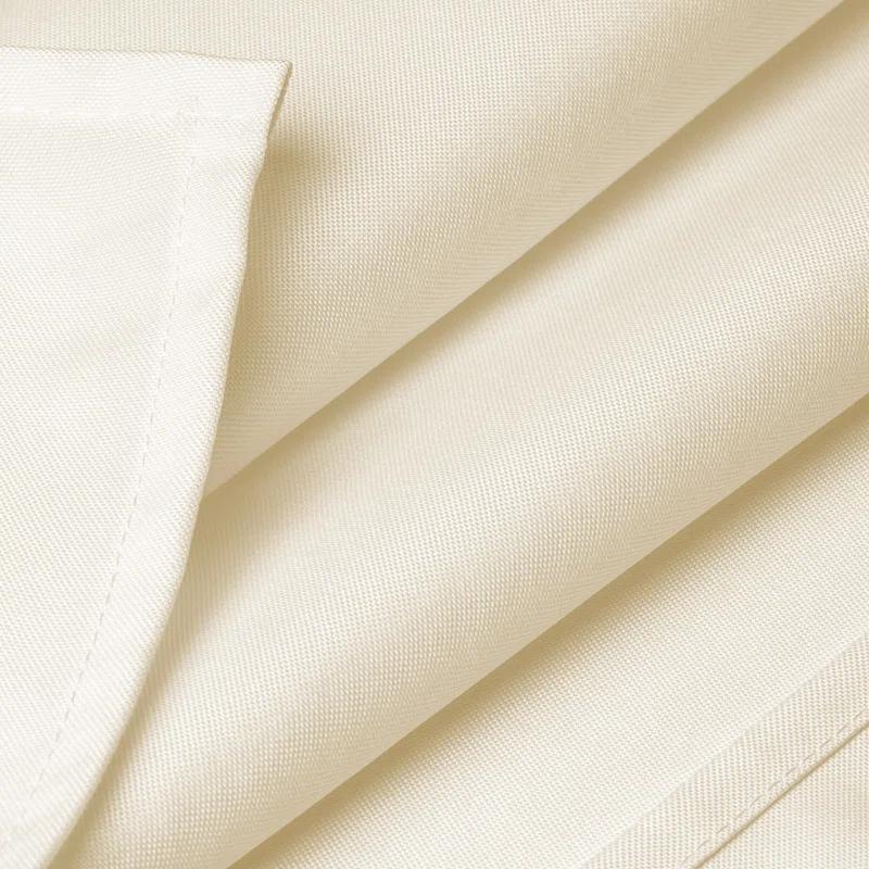 Lann's Linens Solid Color Polyester Fitted Rectangular Tablecloth
