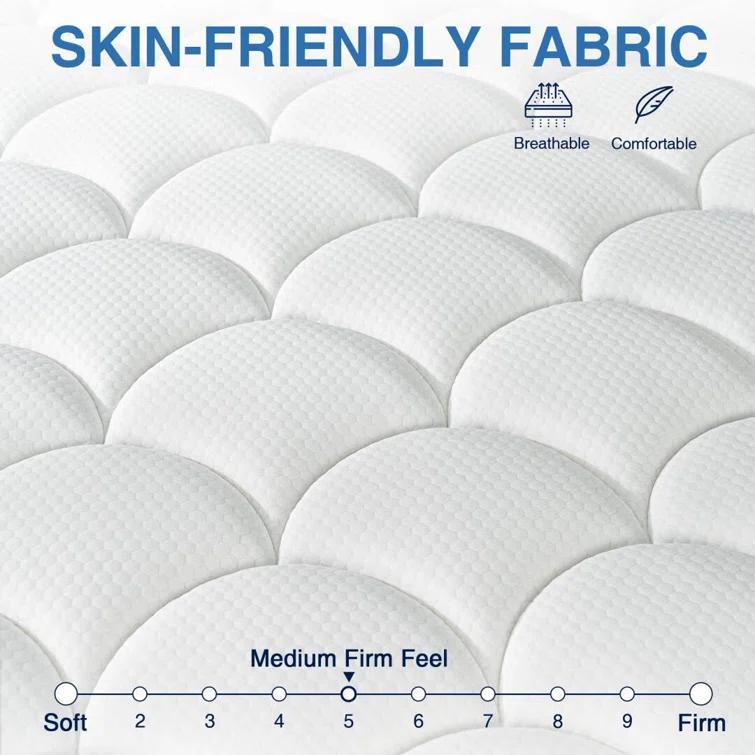 Alwyn Home Ciel Pillow Top Medium Firm Hybrid Mattress In A Box