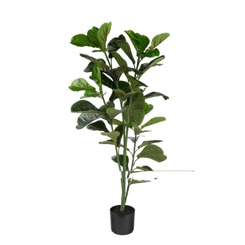 Naturae Decor Faux Fiddle Leaf Fig Plant in Pot