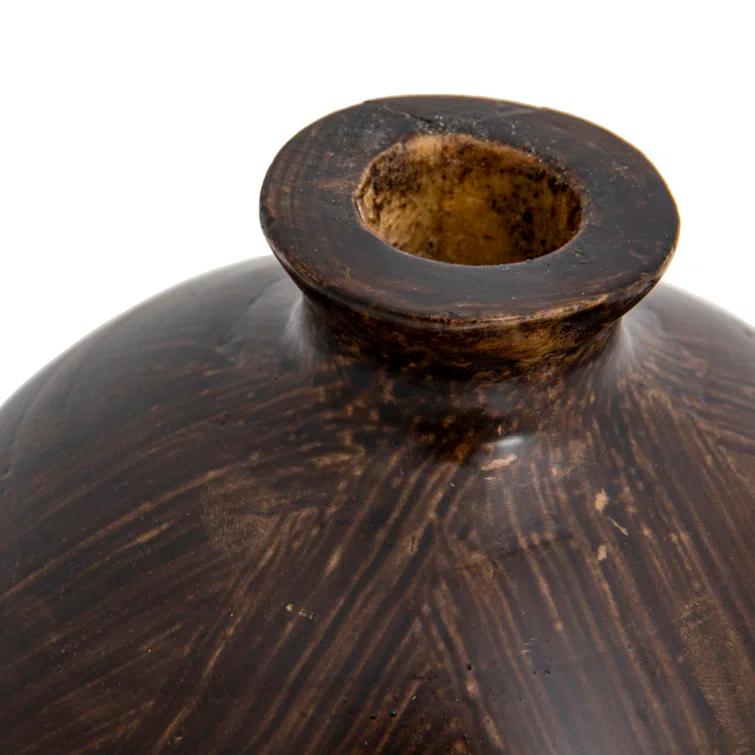 Rodiguez 7.25'' Solid Wood Table Vase
