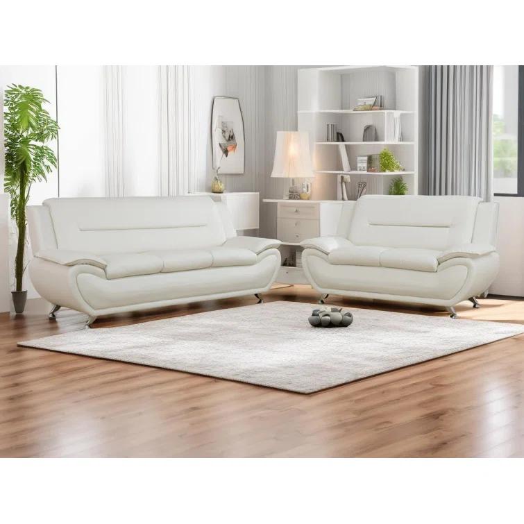 Wrought Studio™ Ceitidh 3 - Piece Faux Leather Living Room Set