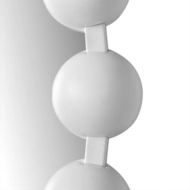 Marlowe Beaded Round Metal Wall Mirror