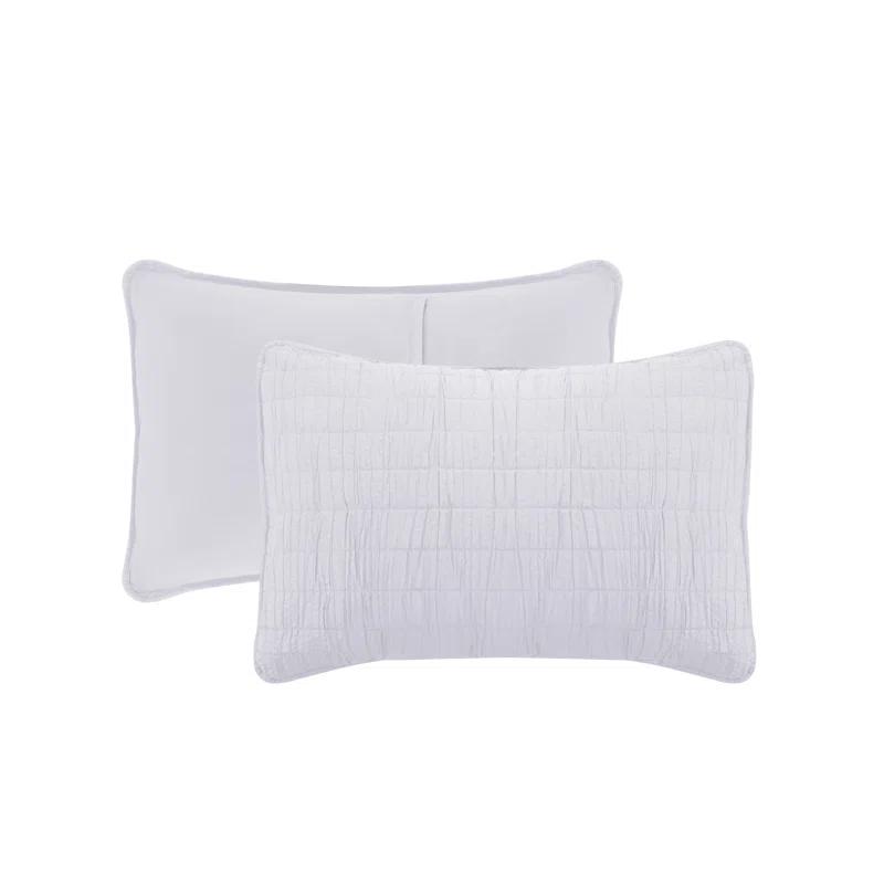 Swift Home Ultra Soft Crinkle Washed Microfiber 3-Piece Quilt Set