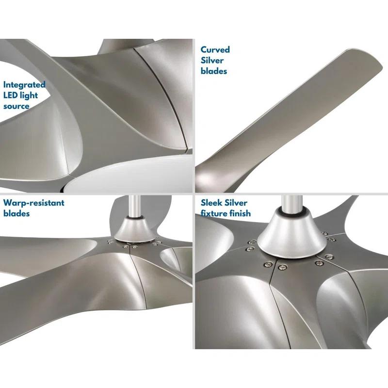 Progress Lighting 60'' Ceiling Fan with LED Lights
