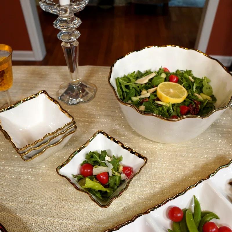 Certified International Regency Gold Deep Bowl 10.5in x 5.5in | Wayfair