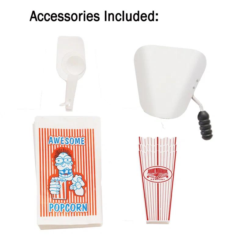 Great Northern Popcorn Lincoln Popcorn Machine with Cart - 8oz Popper with Stainless-Steel Kettle by Great Northern Popcorn