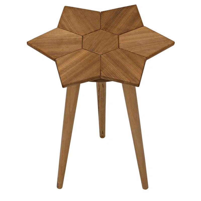 Petal Solid Wood End Table