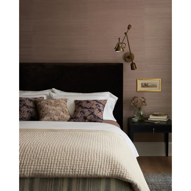 Matilda Pillow x Chris Loves Julia x Loloi - Brown and Natural