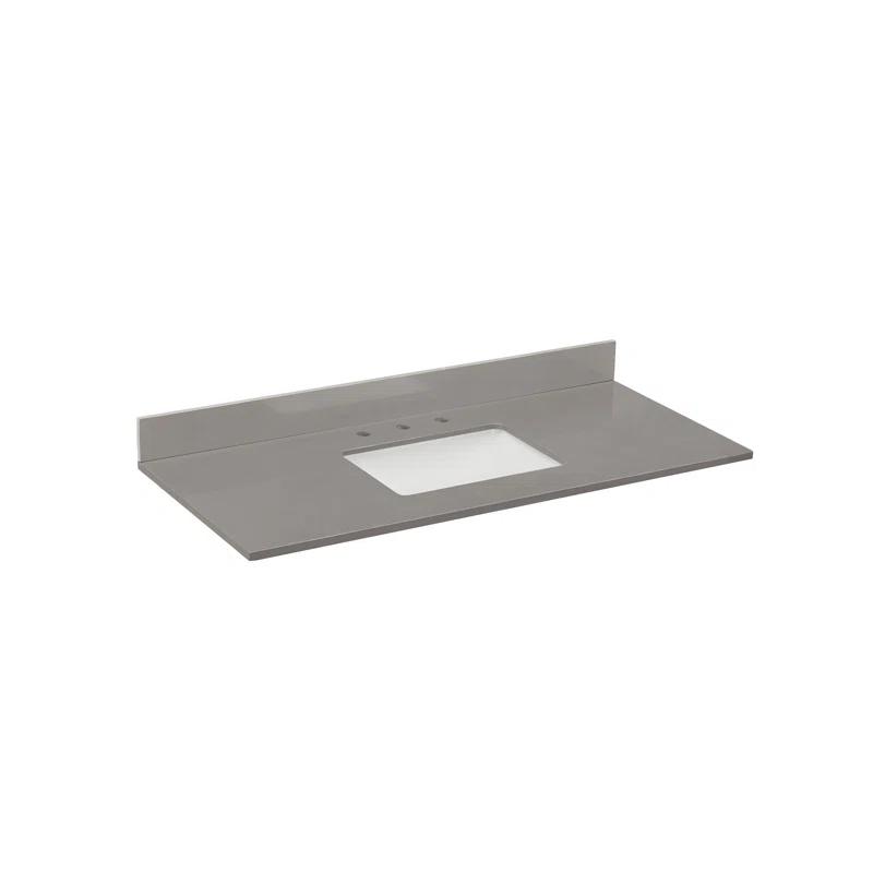 Madrid 49'' Composite Single Bathroom Vanity Top with Sink