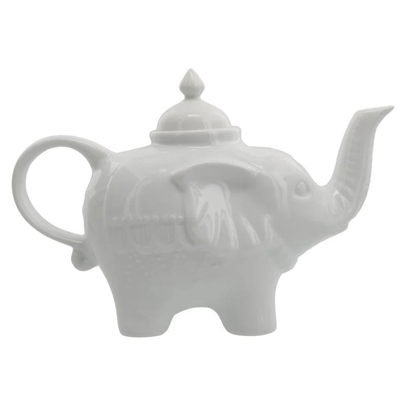 BIA Cordon Bleu BIA Cordon Bleu 28oz Porcelain Elephant Teapot,