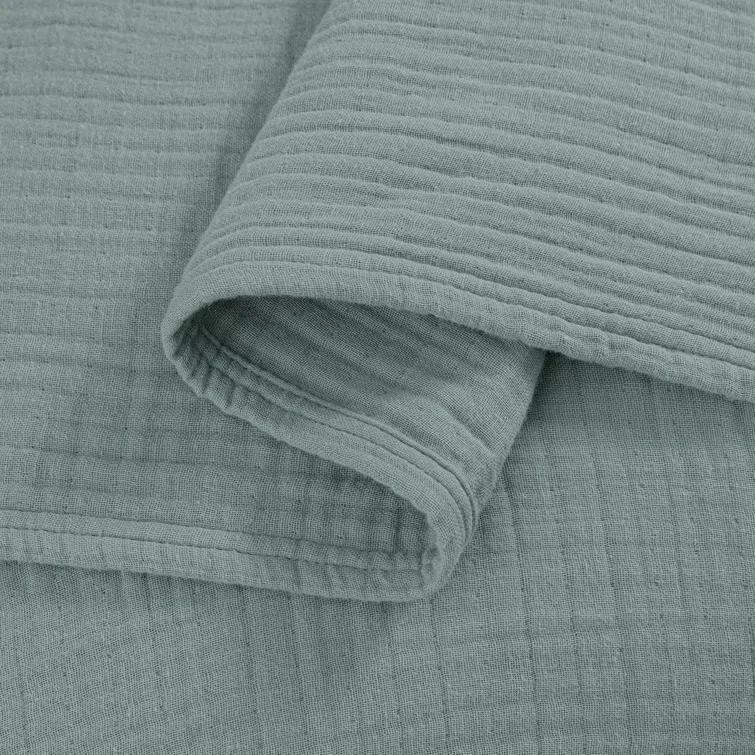 Chezmoi Collection Airy Lightweight 4 Layer Cotton Muslin Blanket