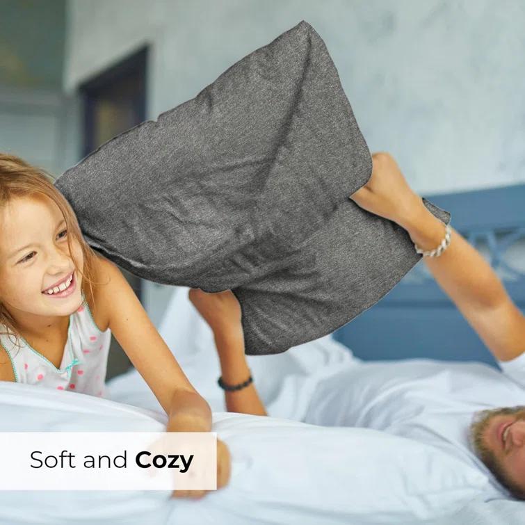 CGK Linens Hotel Quality Microfiber Pillowcase Covers (Set of 2)