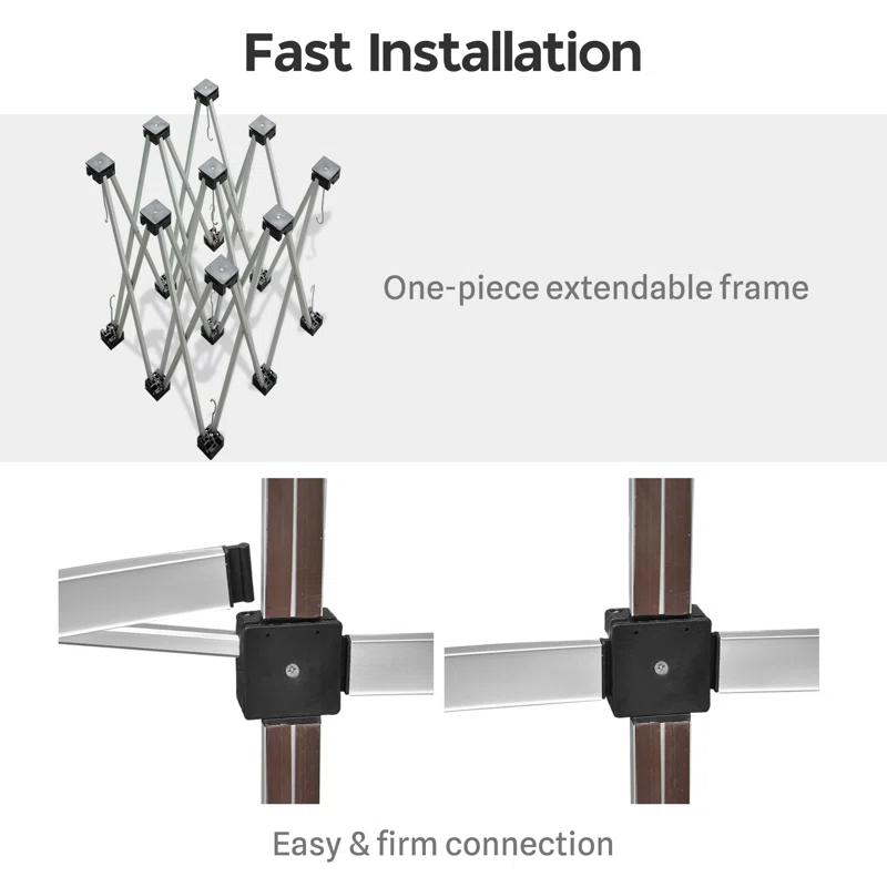 Yescom Portable Pop Up Podium Counter Table Stand Promotion Retail Trade Show Display