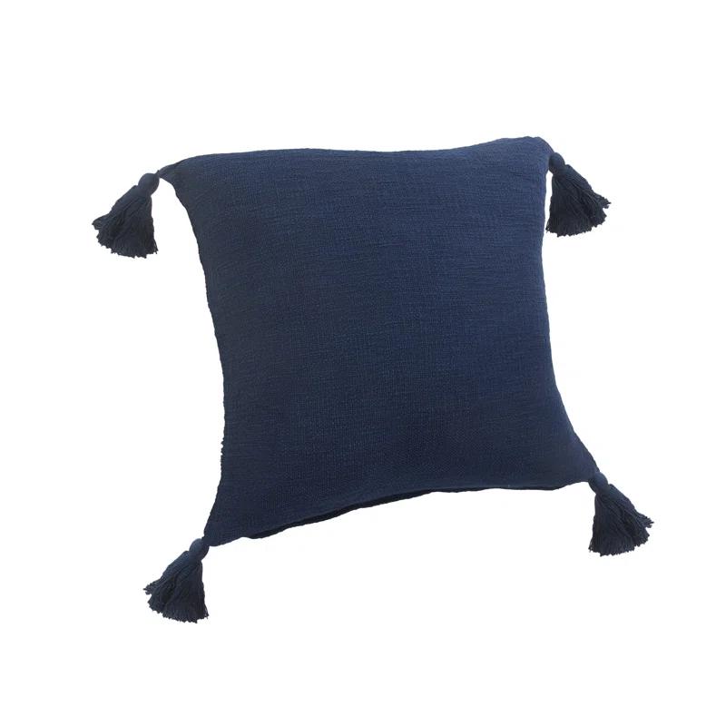 Rajani Home Finn Tassels Cotton Throw Pillow