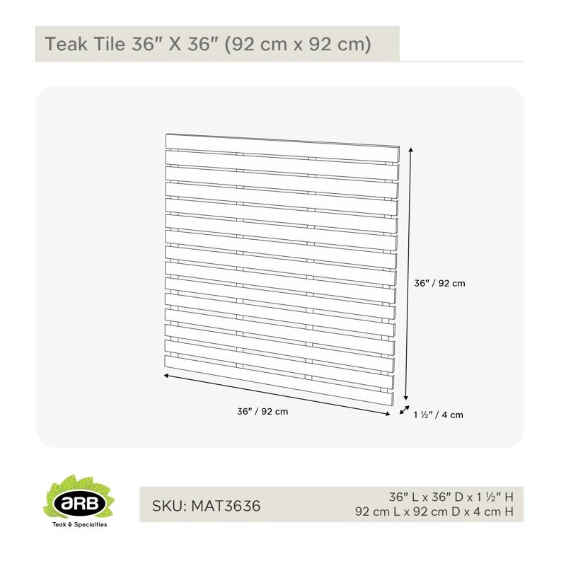ARB Teak & Specialties Teak Shower Mat