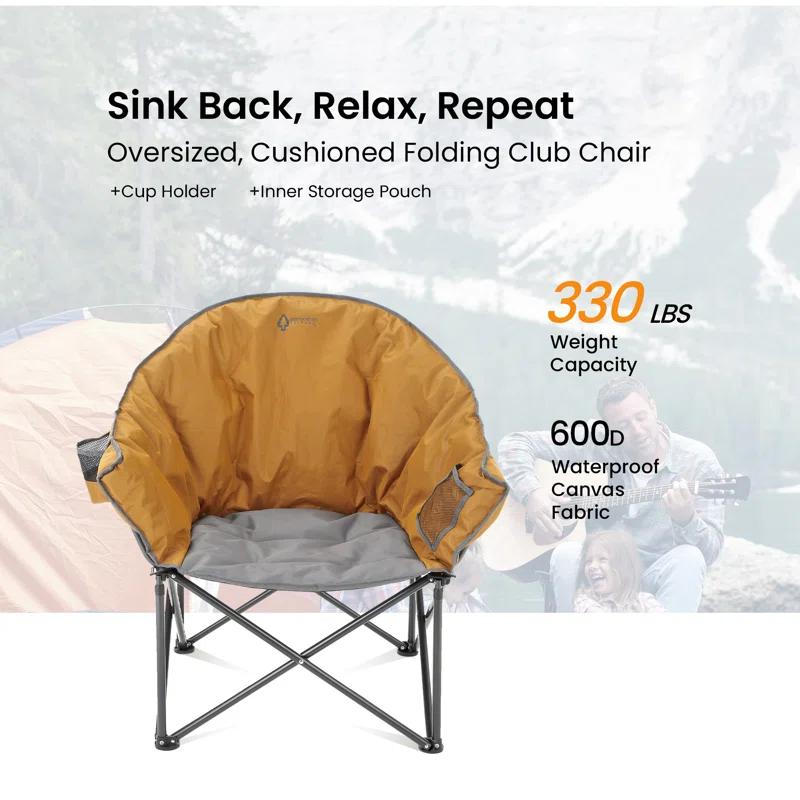 Folding Camping Chair with Cushions