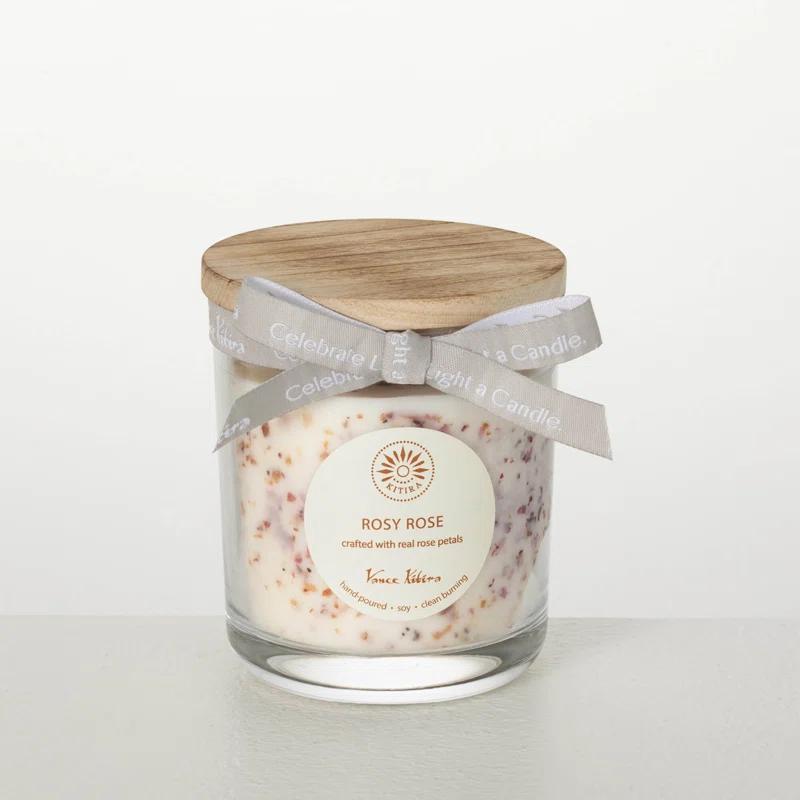 Clover Lane Velvet Rose Scented Jar Candle