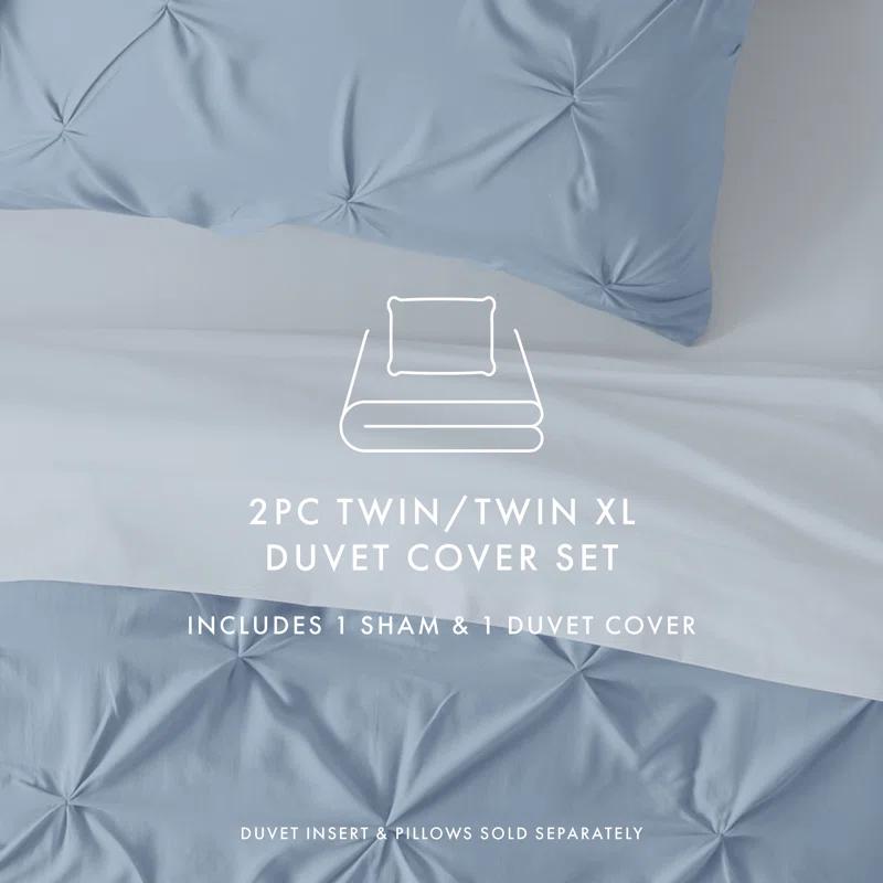 Becky Cameron Pinch Pleat Textured Duvet Cover Set