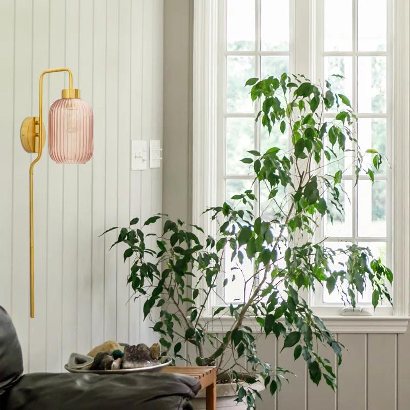 Joss & Main Gracieleigh Iron Plug-in Armed Sconce