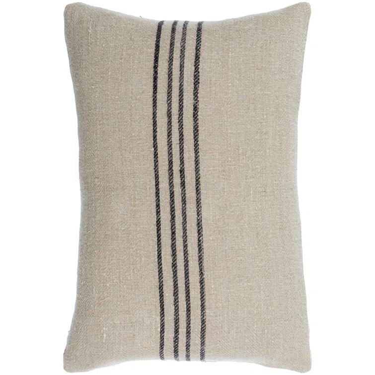 Becki Owens x Livabliss Becki Owens x Livabliss Brett Striped Linen Reversible Throw Pillow